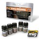 Civil Engines Weathering Set (3x Enamel Colours & 2x Pigments)