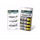 Acrylic Paint set - Bare Metal Aircraft Colours (4 x 17ml)