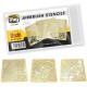 Airbrush Stencils Texture Templates Painting Mask (photo-etched sheets)