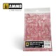 Pink and Gold Square Die-cut Marble Tiles (2 Laminated Cardboards)
