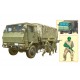 1/72 Japan Ground Self-Defense Force 3 1/2ton Truck Armour Reinforced Type w/4 Figures
