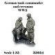 1/35 WWII German Tank Commander & Crewman (2 figures)