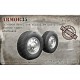 1/35 UAZ-3909 Wheel set "KAMA219" Under Load (4pcs + spare)