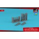 1/72 82mm M-8 Unguided Rockets on Field Workshop Type 3ROB-82 Launchers
