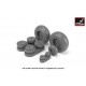 1/48 Junkers Ju 88 Late Wheels w/Weighted Tyres