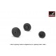 1/48 EE "Lightning-II" Wheels w/Weighted Tyres (Late) for Firefly F Mk.3 - F Mk.6