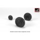 1/48 Hawker "Hurricane" Wheels w/Weighted Tyres