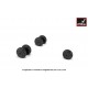 1/72 Iljushin IL-14/14P Wheels w/Weighted Tyres