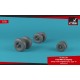 1/72 Bell Boeing OV-22 Osprey Wheels w/Weighted Tires Type "A"