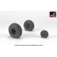 1/72 Hawker "Sea Hawk" Wheels With Weighted Tyres