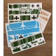 1/24 Fokker Dr.I Streaked Camouflage "Aged Varnish", Blue Paint (A) Decals for Meng kits