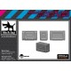 1/16 Ammo Box Cal.50 M2 (3pcs)