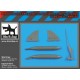 1/48 British Harrier 190 gallon Tanks & Ferry Wing Tips