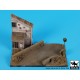 1/72 Street with House and Lamp Diorama Base (Base Size: 150mm x 90mm)