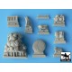 1/35 SdKfz. 222 & 223 Accessories Set for Tamiya kits, 12 resin parts