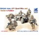 1/35 British Army ATV Quad Bike and Trailer w/Soldier