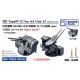 1/350 IJN Type89 127mm Twin AA Gun (with Cover, 4pcs)
