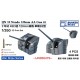 1/350 IJN 10 Nendo 120mm AA Gun B2 (4pcs)