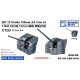 1/700 IJN 10 Nendo 120mm AA Gun B2 (4pcs)