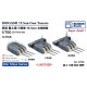1/700 IJN MOGAMI 155mm Triple Gun Turrets Set (5pcs)