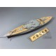 1/700 USS Tennessee BB-43 Battleship 1944 Wooden Deck w/Metal Chain for Trumpeter kits #05782