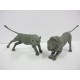 1/35 (54mm Scale) Lions "Attacking" (2 lions)