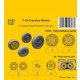 1/32 WWII US P-39 Airacobra Wheels for Special Hobby/Revell/Kitty Hawk kits