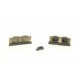 1/72 P-40 Warhawk Undercarriage (wheel well structure & canvas covers) for Special Hobby