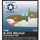 1/72 WWII US B-25G Mitchell 75mm Gun Nose Conversion Set