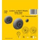 1/72 WWII German Junkers Ju 88A/C Wheels Early Type for Revell kits