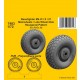 1/72 Beaufighter Mk.VI/X/21 Mainwheels Late Disk Hexagonal Tread Pattern for Airfix kit