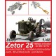 1/48 Zetor 25 Military Tractor w/Towbar for MiG 15/17s