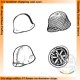 1/35 WWII US Helmets 6pcs