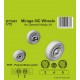 1/72 Mirage IIIC Wheels for Special Hobby kit