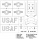 1/48 F-86F Sabre Insignias Masking for Hasegawa kits