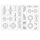 1/48 Lightning F.1/2/6 Insignias Masking for Airfix kits
