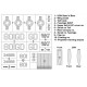 1/48 A-1E (Ad-5) Skyraider Insignias Masking for Matchbox kits