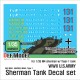 1/35 WWII US M4 Sherman/German Tiger-1 Tank Decal Set