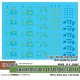 1/35 WWII US Army Ammunition Box Letter Decal Set