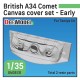 1/35 British A34 Comet Canvas Cover set Early for Tamiya kits