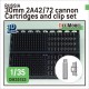 1/35 Russian 30mm 2A42 Cannon Cartridges and Clip set for BMP/VMPT/BMD kits