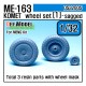 1/32 Messerschmitt Me163 Komet Sagged Wheels Set 1 for Meng Model kit