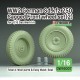 1/16 Sd.Kfz 250 Half Track Sagged Front Wheel set #2 for Das Werk kit