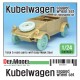 1/24 WWII German Kubelwagen Sagged Wheel set #1 for Hasegawa kits