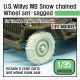 1/35 US Willys MB Wheels w/Snow Chain Set for Tamiya/Dragon/Bronco kits