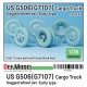 1/35 WWII US G506 (G7107) Cargo Truck Wheel set Early Type for ICM kits