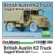1/35 WWII British Austin K2 Truck Wheel set #1 Dunlop for Airfix