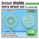 1/35 British MWMIK 6X6 Coyote Extra Sagged Wheel set for HobbyBoss kits