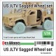 1/35 US JLTV Sagged Wheel set for I love kit
