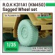 1/35 ROK K311A1 Armoured Truck (KM450) Sagged Wheel set for Academy kits